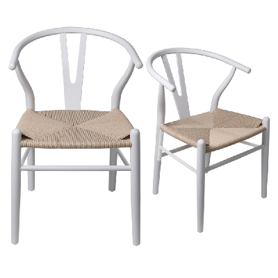 levede 6x dining chairs wooden hans white
