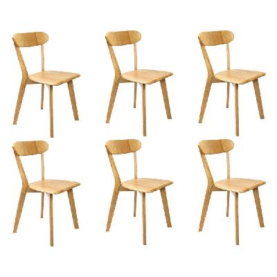 levede 6x dining chairs wooden kitchen chair