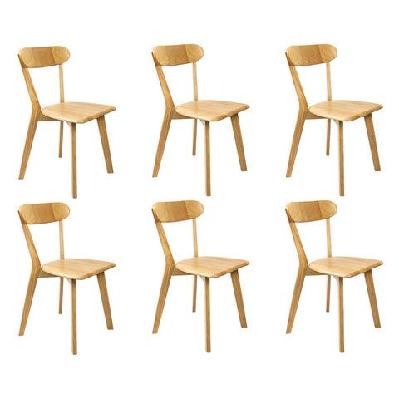levede 6x dining chairs wooden kitchen chair