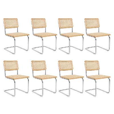 levede 6x rattan chair dining chairs