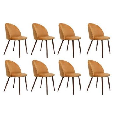 levede 8x dining chairs seat french