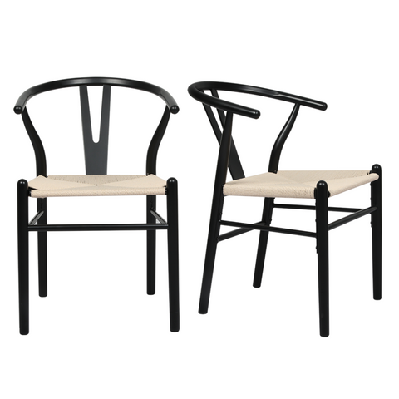 levede 8x dining chairs wooden hans black