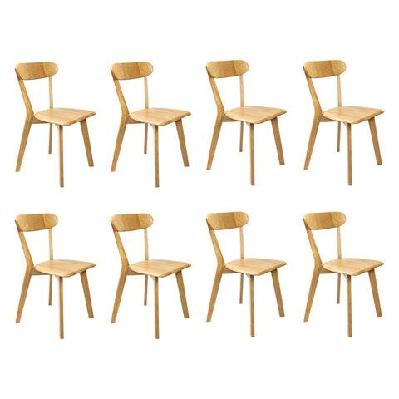 levede 8x dining chairs wooden kitchen chair