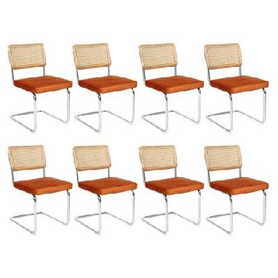 levede 8xrattan chair dining chairs
