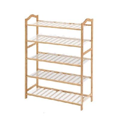 levede bamboo shoe rack storage wooden organizer shelf stand 5 tiers layers 70cm