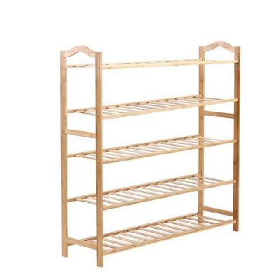 levede bamboo shoe rack storage wooden organizer shelf stand 5 tiers layers 80cm