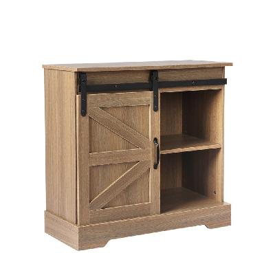 levede buffet sideboard cabinet single sliding doors kitchen storage cupboard