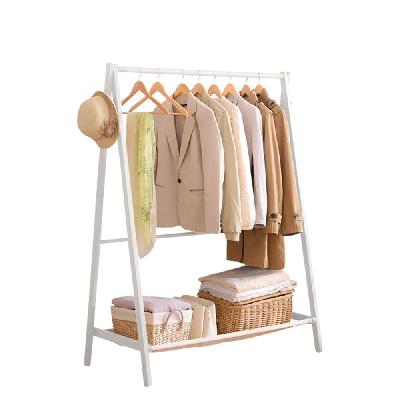 levede clothes rack wooden garment hanging stand closet storage organiser shelf