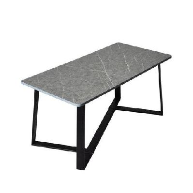 levede coffee table storage dining table industrial steel legs grey 100cmx50cm