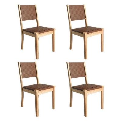 levede dining chairs accent chair lounge x4