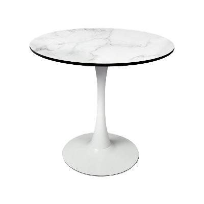 levede dining table kitchen swivel marble tulip outdoor round metal white