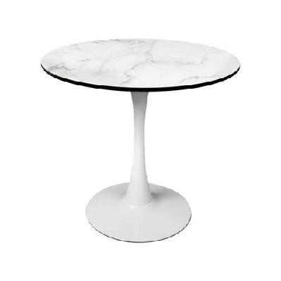 levede dining table kitchen swivel marble tulip outdoor round metal white