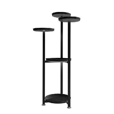 levede plant stand outdoor indoor flower pots rack garden shelf black 100cm