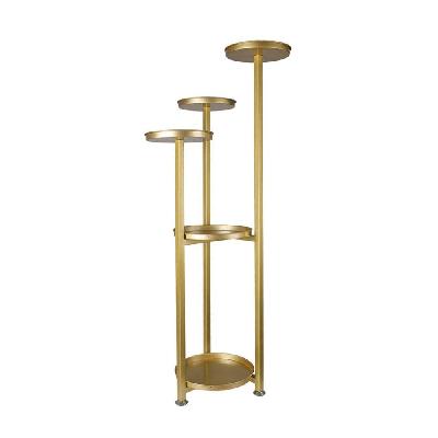 levede plant stand outdoor indoor flower pots rack garden shelf gold 100cm