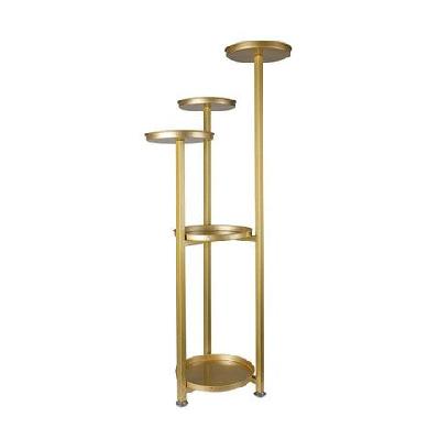 levede plant stand outdoor indoor flower pots rack garden shelf gold 100cm