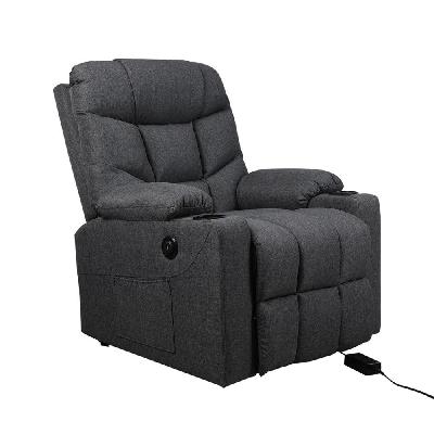 levede recliner chair electric lift chairs armchair lounge fabric sofa usb charge