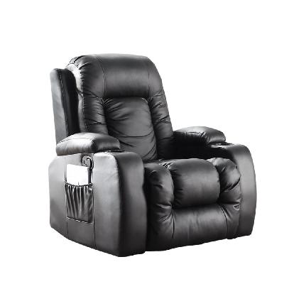 levede recliner chair electric massage chairs leather lounge sofa heated black
