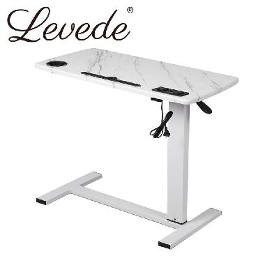 levede standing desk height adjustable sit stand office computer table shelf usb
