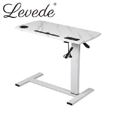 levede standing desk height adjustable sit stand office computer table shelf usb