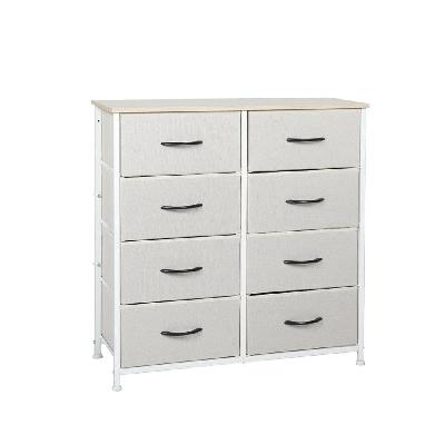 levede storage cabinet tower chest of drawers dresser tallboy 7 drawer beige