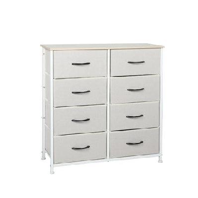 levede storage cabinet tower chest of drawers dresser tallboy 7 drawer beige