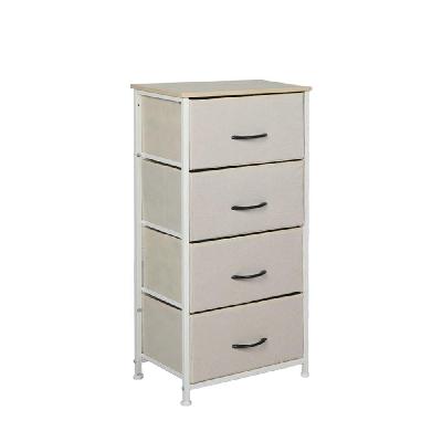 levede storage cabinet tower chest of drawers dresser tallboy 8 drawer beige