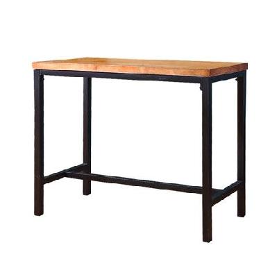 levede vintage industrial wood bar table kitchen cafe office desk steel legs