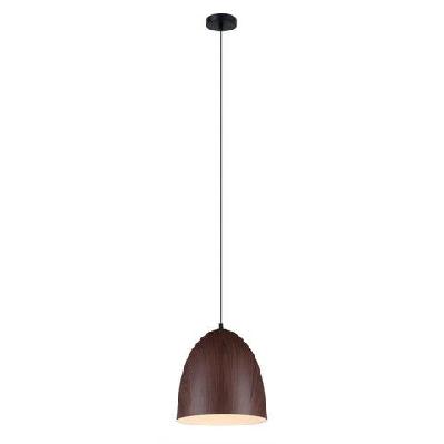 ligna pendant lamp light interior es black walnut oblong od250mm