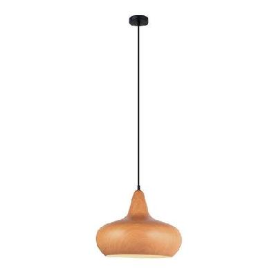 ligna pendant lamp light interior es cherry golden oak wine glass od400mm