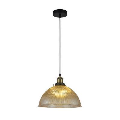 livia hanging pendant lamp glass shade - black / amber