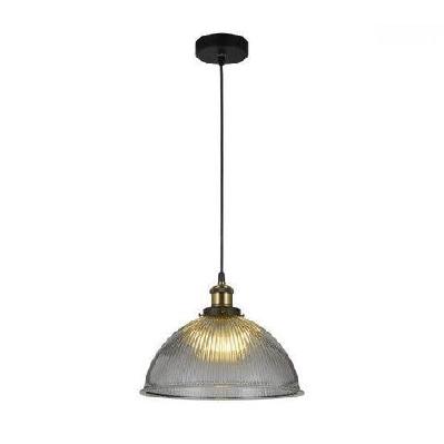 livia hanging pendant lamp glass shade - black / grey