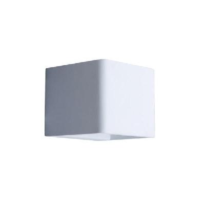 london wall light interior surface mounted up/down 6w cube matte white 3000k 450lm