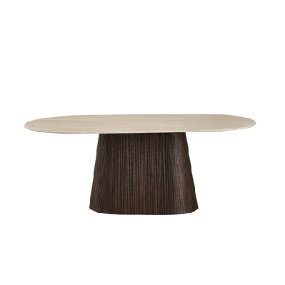 louie artificial marble wooden laminated kitchen dining table 200cm travertine