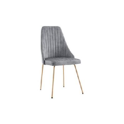 lucca set of 2 velvet kitchen dining side chairs natural