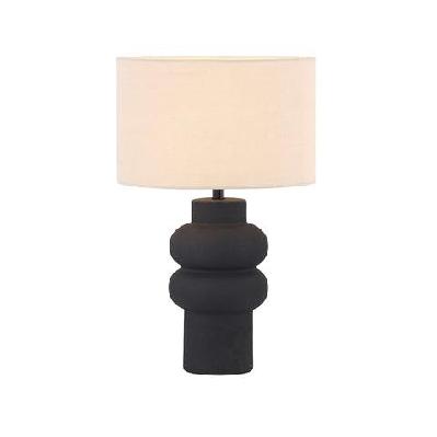 luna ceramic table desk lamp light - matte black