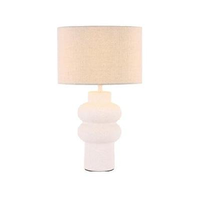 luna ceramic table desk lamp light - matte white