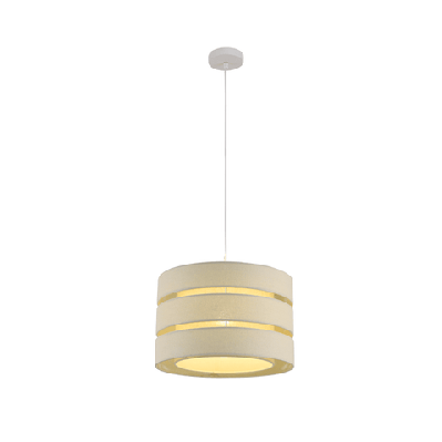 madigan hanging pendant light linen shade - grey