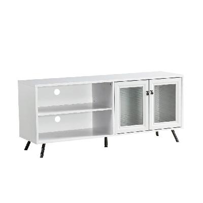 maison tv stand cabinet entertainment unit - white