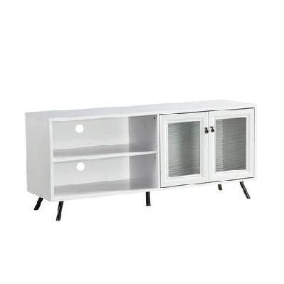 maison tv stand cabinet entertainment unit - white