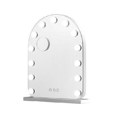 makeup mirror 40x50cm dressing vanity led bulb light with 5x magnification white arch