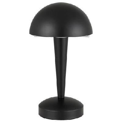 mandel contemporary table desk lamp light metal black matte