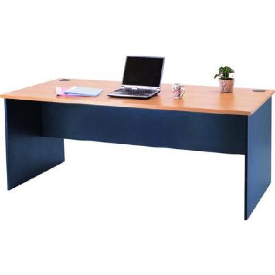 Mantone Manager Wooden Executive Work Computer Office Desk 180cm - Beech/Ironstone