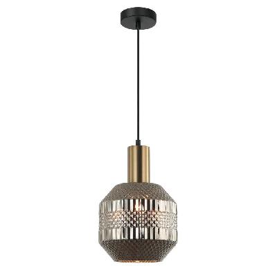 maraca pendant lamp light interior es chrome glass jar od200mm