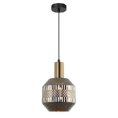 maraca pendant lamp light interior es chrome glass jar od200mm