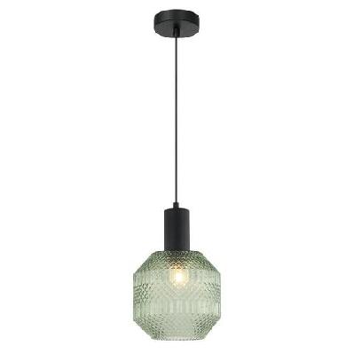 maraca pendant lamp light interior es green glass jar od200mm