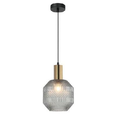 maraca pendant lamp light interior es smoke glass jar od200mm
