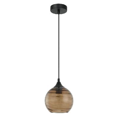 marbre pendant lamp light interior es od170mm h180mm wine glass amber wavy glass