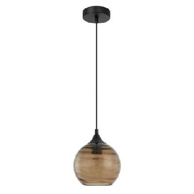 marbre pendant lamp light interior es od170mm h180mm wine glass amber wavy glass
