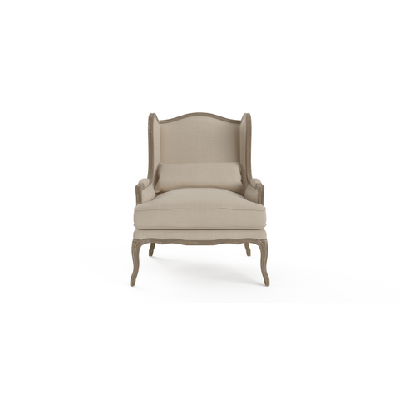 marion wingback armchair relaxing accent lounge chair french beige