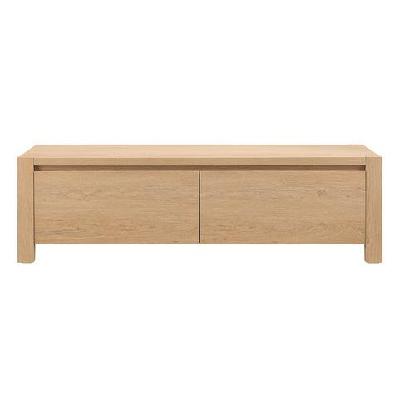 maris lowline entertainment unit tv stand 160cm 2-drawers oak